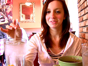 Beautiful Unexperienced In A Miniskirt Liquidates Her Panty In A Public Place