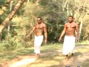 Two flawlessly hard bods have hot ass fucking romp in the forest