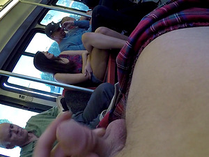 Captivating cowgirl smashed gonzo in public bus