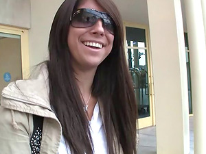 Stringing up out with Jennifer in public and afterward providing her a facial cumshot