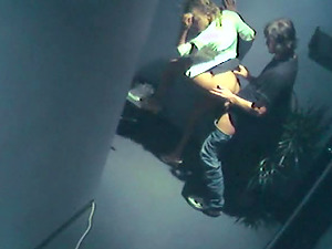 Public place is where this nasty couple gets naked and has sex