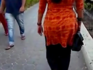 Hot Pakistani ass walking in the park