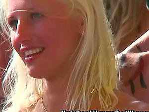 Amazing Female Body Paint Party At Nude Beach
