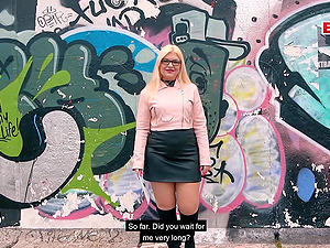 Public flashing real Sexdate with german chubby teen slut